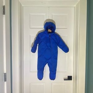 REI Blue Toddler Infant  Down Winter Suit Bunting 18mo